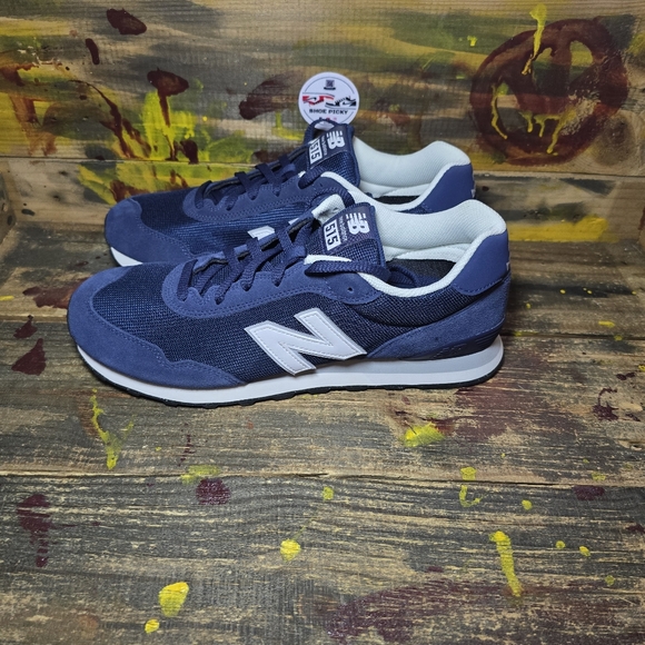 NEW BALANCE 515 Classic Sneakers Men Size 11.5 Navy White ML515NVY New - Picture 3 of 8
